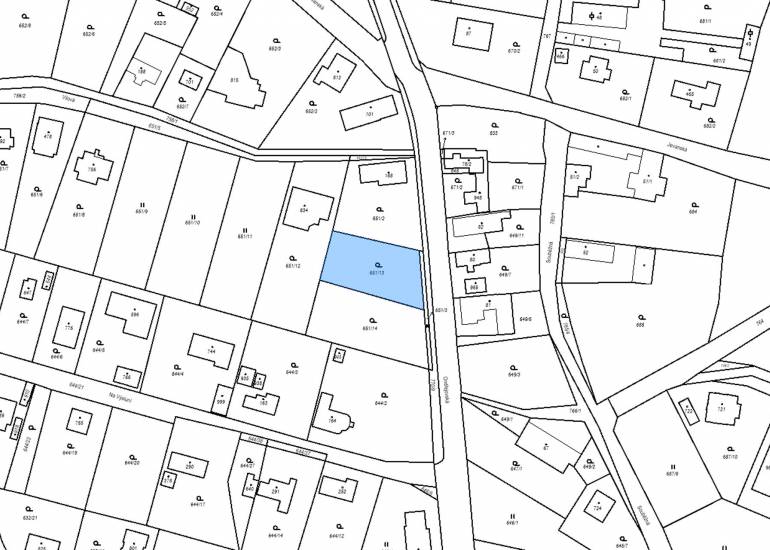 Prodej stavebního pozemku 872  m²